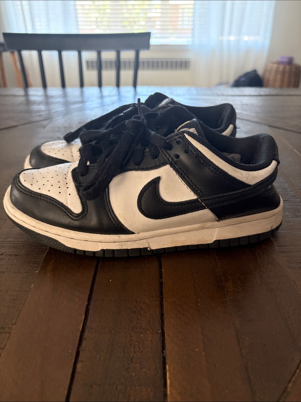nike dunk low pandas sz 5y
